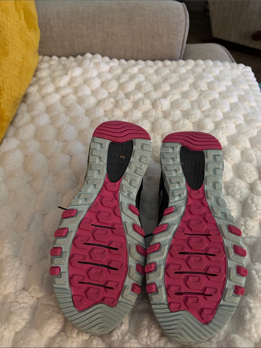 New Balance Black Sneakers with Pink & Light Blue Accents - Picture 5 of 7